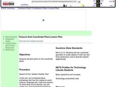 Coordinate Plane Treasure Hunt Lesson Plan Coordinate Plane Treasure Hunt Lesson Plan