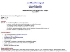 Coral Reefs Endangered Lesson Plan Coral Reefs Endangered Lesson Plan