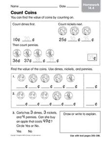 Count Coins Worksheet Count Coins Worksheet
