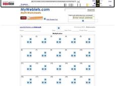 Multiplication Facts 2 Worksheet Multiplication Facts 2 Worksheet