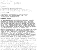 Principles of Heredity Lesson Plan Principles of Heredity Lesson Plan