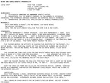 Beans and Genes/Genetic Probability Lesson Plan Beans and Genes/Genetic Probability Lesson Plan