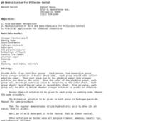 PH Neutralization For Pollution Control Lesson Plan PH Neutralization For Pollution Control Lesson Plan