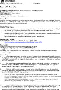 Friendship Portraits Lesson Plan Friendship Portraits Lesson Plan