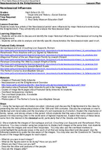 Neoclassical Influences Lesson Plan Neoclassical Influences Lesson Plan
