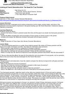 Looking at French Decorative Arts Lesson Plan Looking at French Decorative Arts Lesson Plan