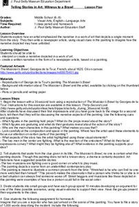 Telling Stories in Art: Witness to a Brawl Lesson Plan Telling Stories in Art: Witness to a Brawl Lesson Plan