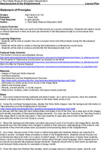 Statement of Principles Lesson Plan Statement of Principles Lesson Plan