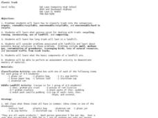 Classic Trash Lesson Plan Classic Trash Lesson Plan