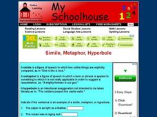 Simile, Metaphor, Hyperbole Interactive Simile, Metaphor, Hyperbole Interactive