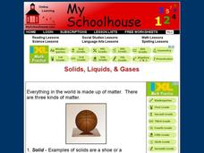 Solids, Liquids, & Gases Interactive Solids, Liquids, & Gases Interactive