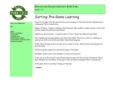 Recycling Concentration & Go Fish Lesson Plan Recycling Concentration & Go Fish Lesson Plan