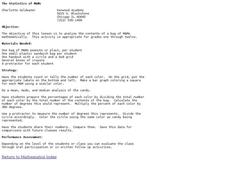 The Statistics of M&Ms Lesson Plan The Statistics of M&Ms Lesson Plan