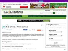 Create a Music Carnival Lesson Plan Create a Music Carnival Lesson Plan