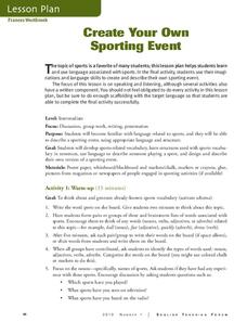 Create Your Own Sporting Event Unit Plan Create Your Own Sporting Event Unit Plan
