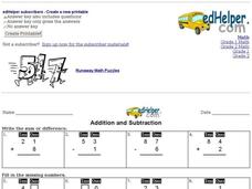 Addition and Subtraction Using Place Value Worksheet Addition and Subtraction Using Place Value Worksheet