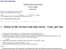 CREATING THE CONSTITUTION Lesson Plan CREATING THE CONSTITUTION Lesson Plan