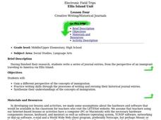 Creative Writing/Historical Journals Lesson Plan Creative Writing/Historical Journals Lesson Plan