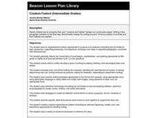 Creature Feature Lesson Plan Creature Feature Lesson Plan