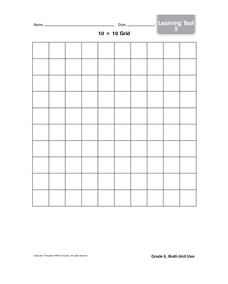10 x 10 Grid Organizer 10 x 10 Grid Organizer