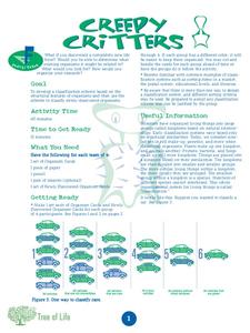 Creepy Critters Lesson Plan Creepy Critters Lesson Plan