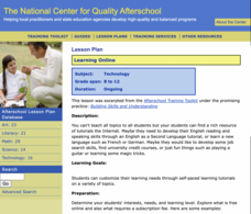 Learning Online Lesson Plan Learning Online Lesson Plan