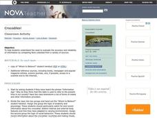 Crocodiles Lesson Plan Crocodiles Lesson Plan