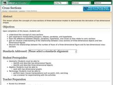 Cross Sections Lesson Plan Cross Sections Lesson Plan