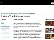 Critique of Practical Reason Interactive Critique of Practical Reason Interactive