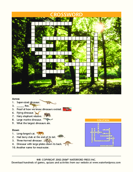 Crossword Lesson Plan Crossword Lesson Plan