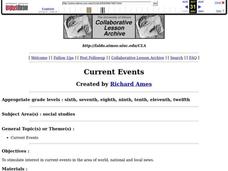 Current Events Lesson Plan Current Events Lesson Plan