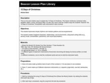 12 Days of Christmas Lesson Plan 12 Days of Christmas Lesson Plan