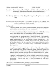 Data Analysis Lesson Plan Data Analysis Lesson Plan