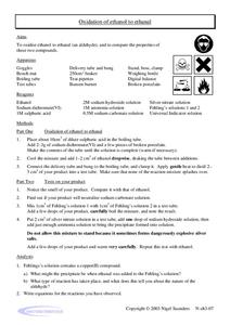 Oxidation of Ethanol to Ethanal Lab Resource Oxidation of Ethanol to Ethanal Lab Resource