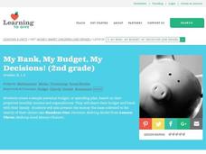 My Bank, My Budget, My Decisions Lesson Plan My Bank, My Budget, My Decisions Lesson Plan