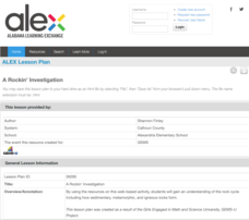 A Rockin' Investigation Lesson Plan A Rockin' Investigation Lesson Plan