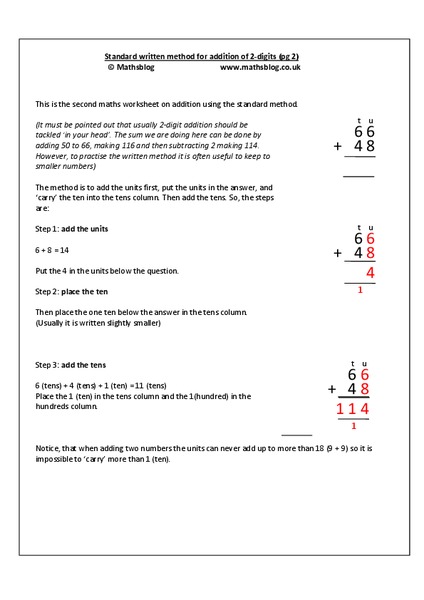 2 digit addition Worksheet 2 digit addition Worksheet