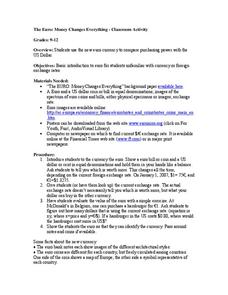 The Euro:  Money Changes Everything Lesson Plan The Euro:  Money Changes Everything Lesson Plan