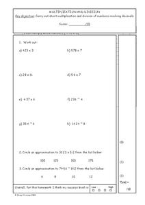 Decimals Worksheet Decimals Worksheet
