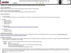 Declarative and Interrogative Sentences Lesson Plan Declarative and Interrogative Sentences Lesson Plan