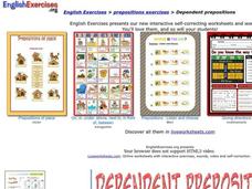 Dependent Prepositions Interactive Dependent Prepositions Interactive
