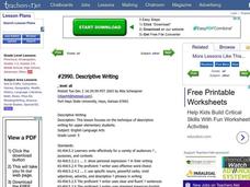 Descriptive Writing Lesson Plan Descriptive Writing Lesson Plan