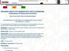 Determining the Existence of Gender Bias in Daily Tasks Lesson Plan Determining the Existence of Gender Bias in Daily Tasks Lesson Plan