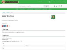 Code Cracking Lesson Plan Code Cracking Lesson Plan