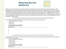 Repairing Run-On Sentences Interactive Repairing Run-On Sentences Interactive