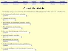 Correct the Mistake Interactive Correct the Mistake Interactive