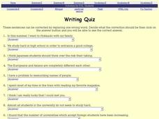 Writing Quiz Interactive Writing Quiz Interactive