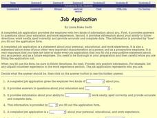 Job Application Interactive Job Application Interactive