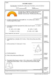 3D Shapes Worksheet 3D Shapes Worksheet