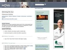 Dimming the Sun Lesson Plan Dimming the Sun Lesson Plan